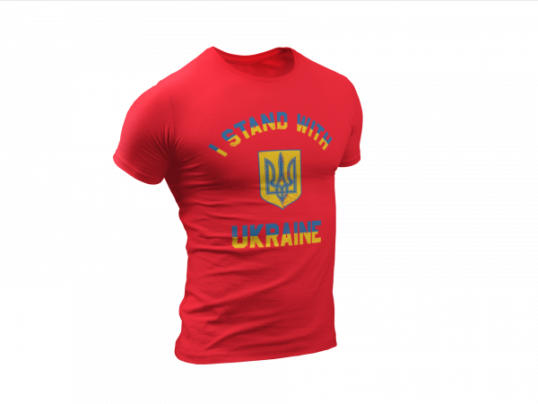 I Stand With Ukraine Tee_Red