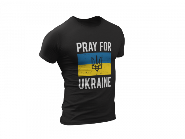 Pray for Ukraine Tee_Black