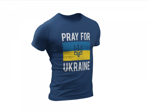 Pray for Ukraine Tee_Blue