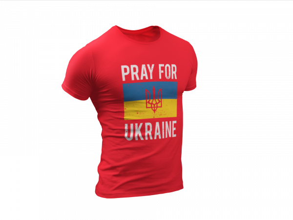 Pray for Ukraine Tee_Red