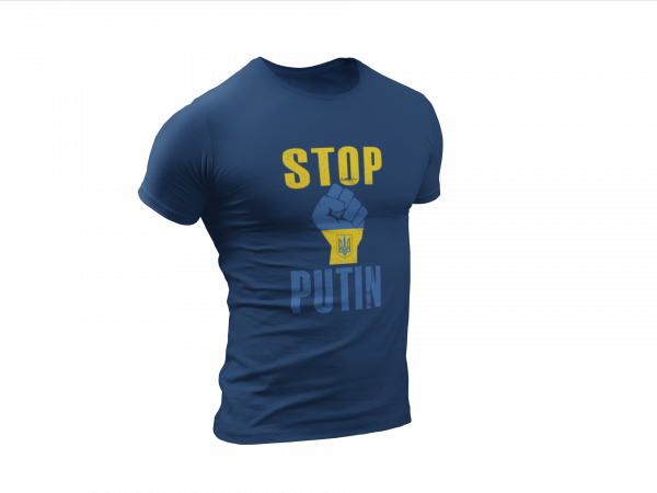 Stop Putin Tee_Blue