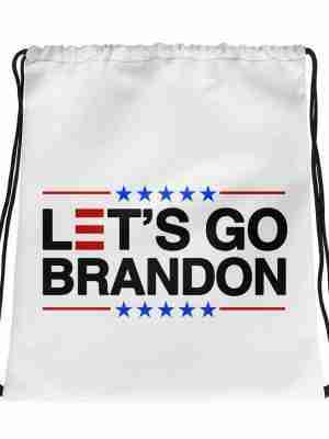 Lets Go Brandon Drawstring bag