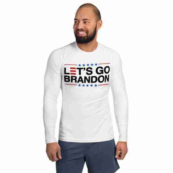 Lets Go Brandon Swim Shirt_Front White