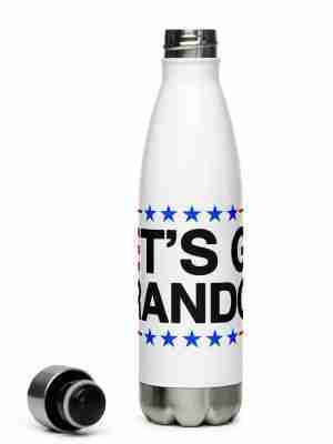 Lets Go Brandon Stainless Steel Water Bottle_Front