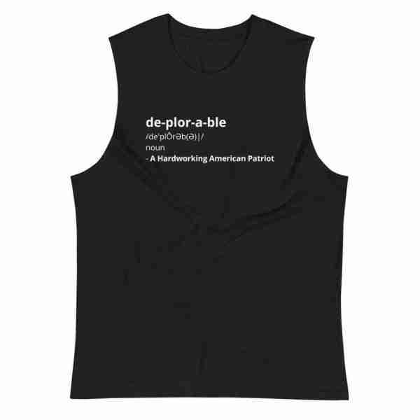 The Deplorable Muscle Shirt_Black Front