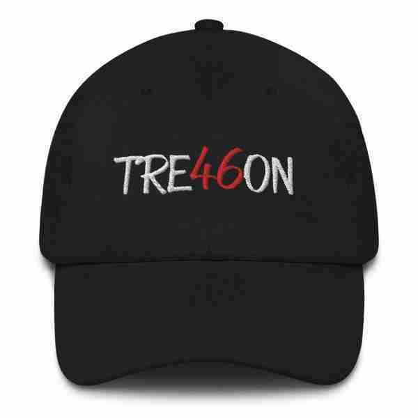 TRE46ON Ballcap Hat_Front2 Black