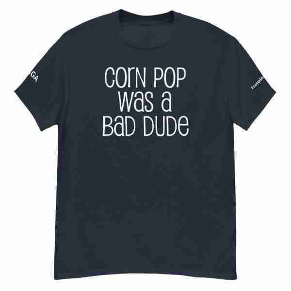Corn Pop Bad Dude Tee 01_Front Navy