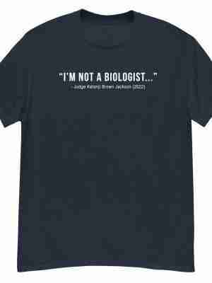 Not A Biologist Tee Mens_Front Navy