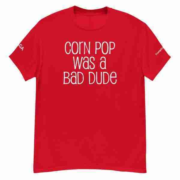 Corn Pop Bad Dude Tee 01_Front Red