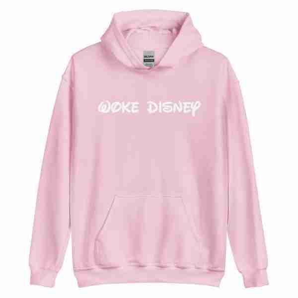 Woke Disney Hoodie_Front Pink