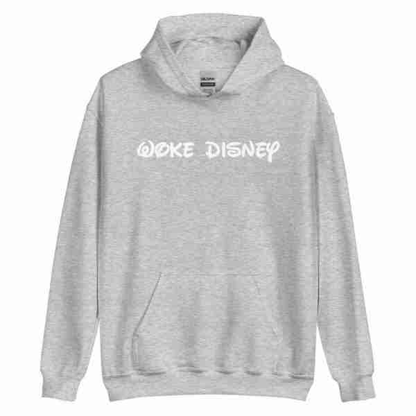 Woke Disney Hoodie_Front Grey