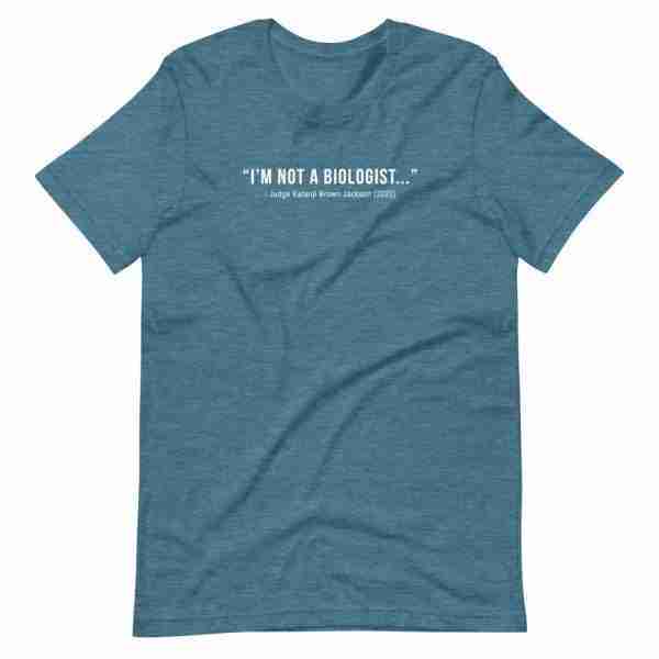 Not A Biologist Tee Womans_Front Teal