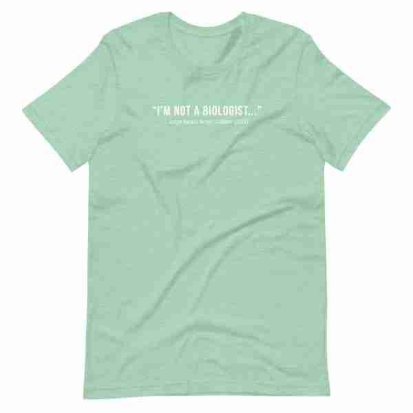 Not A Biologist Tee Womans_Front Mint