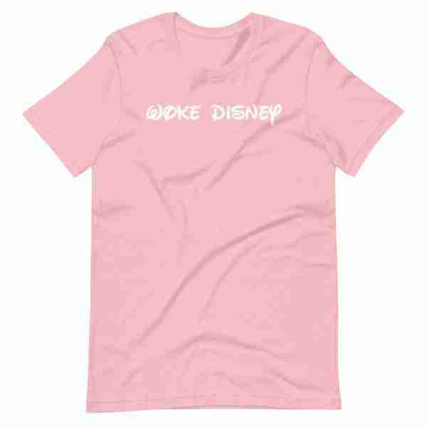 Woke Disney Tee Ladies_Front Pink