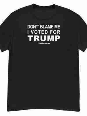 Voted For TRUMP Tee_Front Black