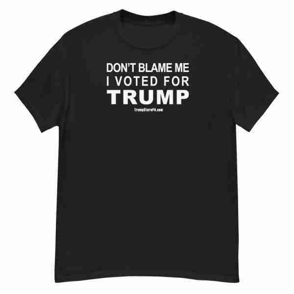 Voted For TRUMP Tee_Front Black