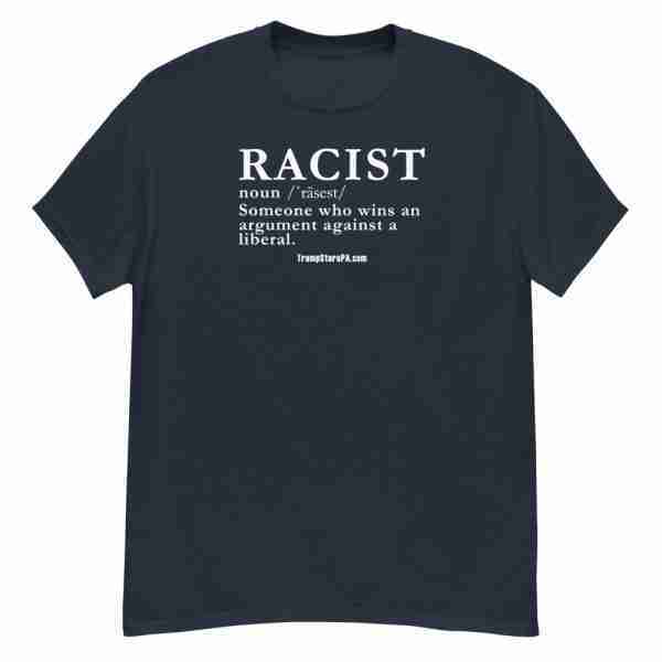Racist Definition Tee_Front Navy