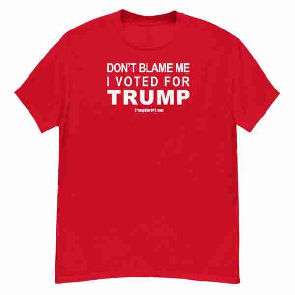 Voted For TRUMP Tee_Front Red