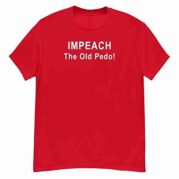 IMPEACH The Pedo Tee_Front Red