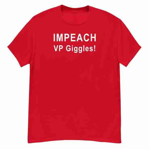 IMPEACH Giggles Tee_Front Red