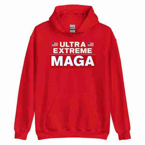 ULTRA EXTREME MAGA Hoodie_Front Red
