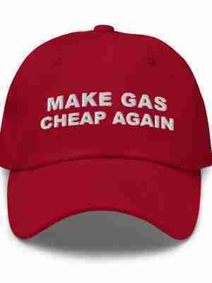 MAKE GAS CHEAP AGAIN Ball Cap_Front Red