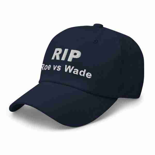 RIP Roe vs Wade Ball Cap_Navy Left