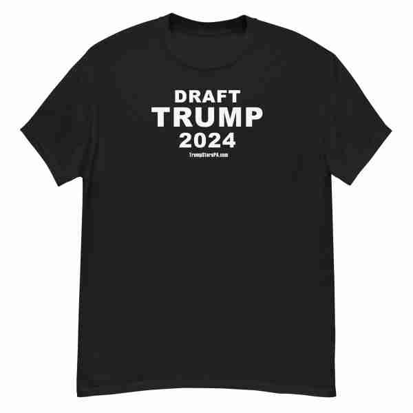 DRAFT TRUMP 2024 Tee_Front black