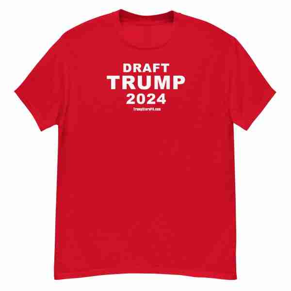 DRAFT TRUMP 2024 Tee_Front Red