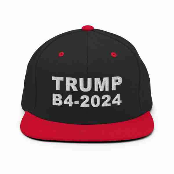 TRUMP BF-2024 Snapback Hat_Black Red
