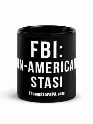 FBI Stasi Black Glossy Mug