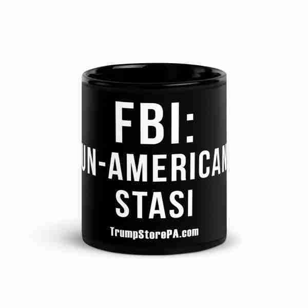 FBI Stasi Black Glossy Mug_Front
