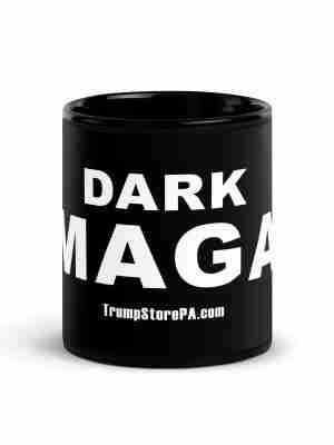 Dark MAGA Black Glossy Mug