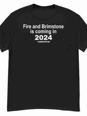 Fire and Brimstone 2024 Tee, Black Tee