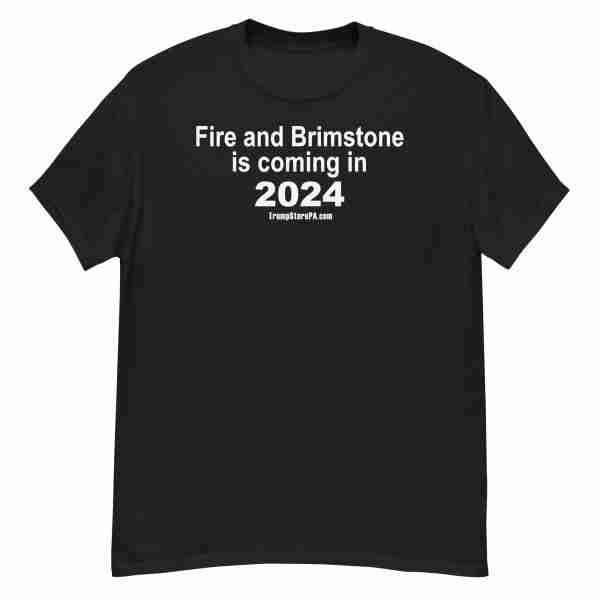 Fire and Brimstone 2024 Tee, Black Tee