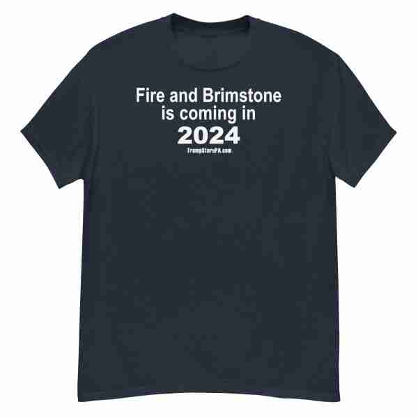 Fire and Brimstone 2024 Tee, Navy Tee