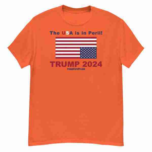 USA is in Peril Tee_Orange