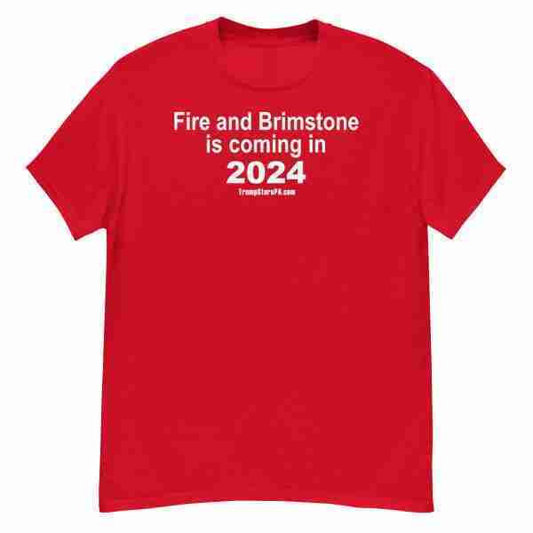 Fire and Brimstone 2024 Tee, Red Tee