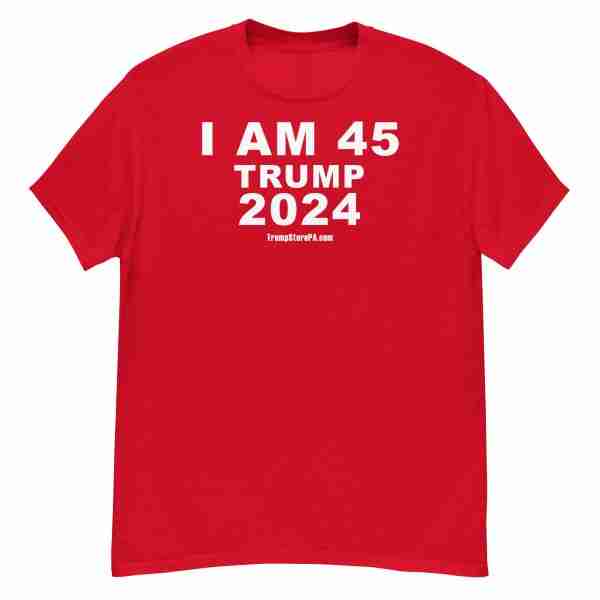 I Am 45 Tee_Red