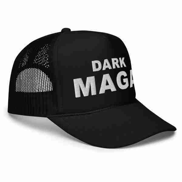 Dark MAGA Foam Trucker Hat_Right