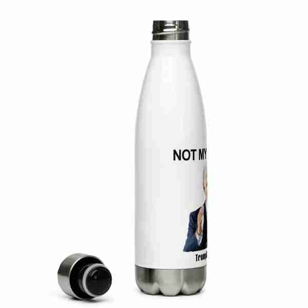 Not My Dictator Steel Water Bottle_Right