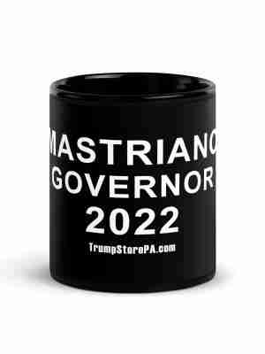 MASTRIANO For GOVERNOR Black Glossy Mug
