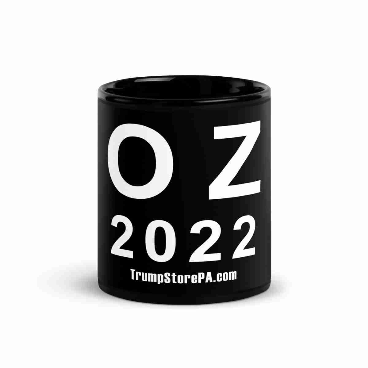 Oz For US Senate Black Glossy Mug_Front