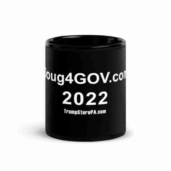 Doug4Gov.com Black Glossy Mug_Front