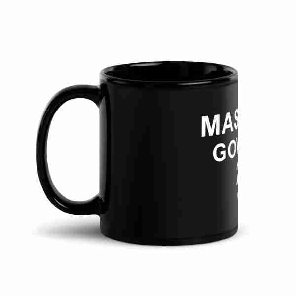 MASTRIANO For GOVERNOR Black Glossy Mug_Left