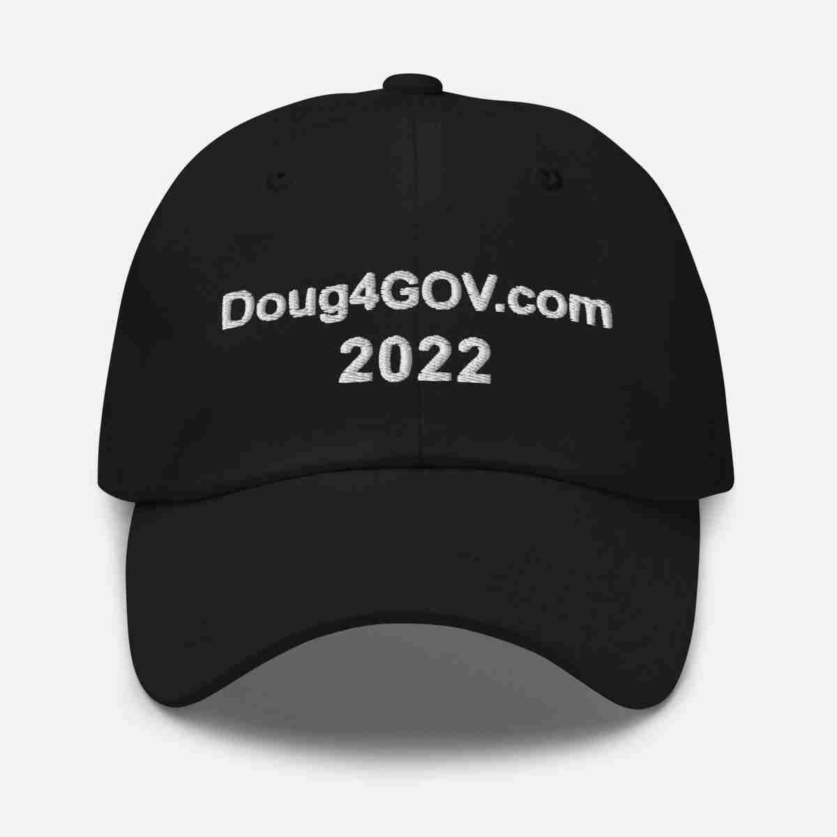 Doug4Gov.com Dad Hat_Black Front