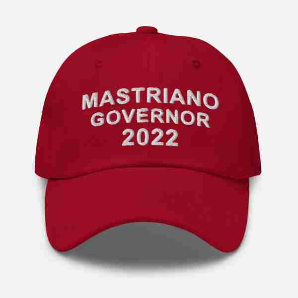 MASTRIANO For GOVERNOR Dad Hat_Red Front