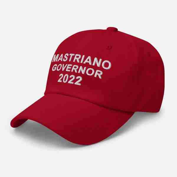 MASTRIANO For GOVERNOR Dad Hat_Red Left