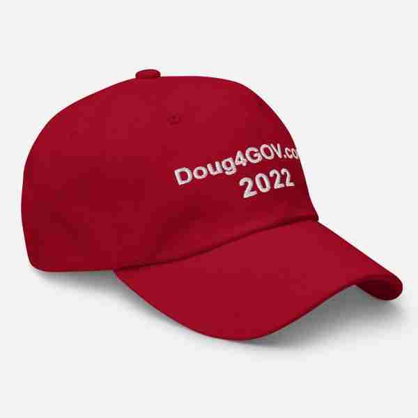 Doug4Gov.com Dad Hat_Red Right
