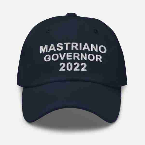 MASTRIANO For GOVERNOR Dad Hat_Navy Front